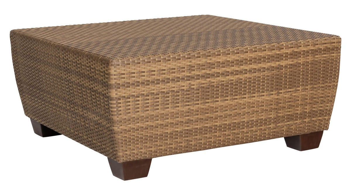 Woodard Saddleback Square Coffee Table, Mocha, Saddleback, Wicker, Coffee TablesOutdoor