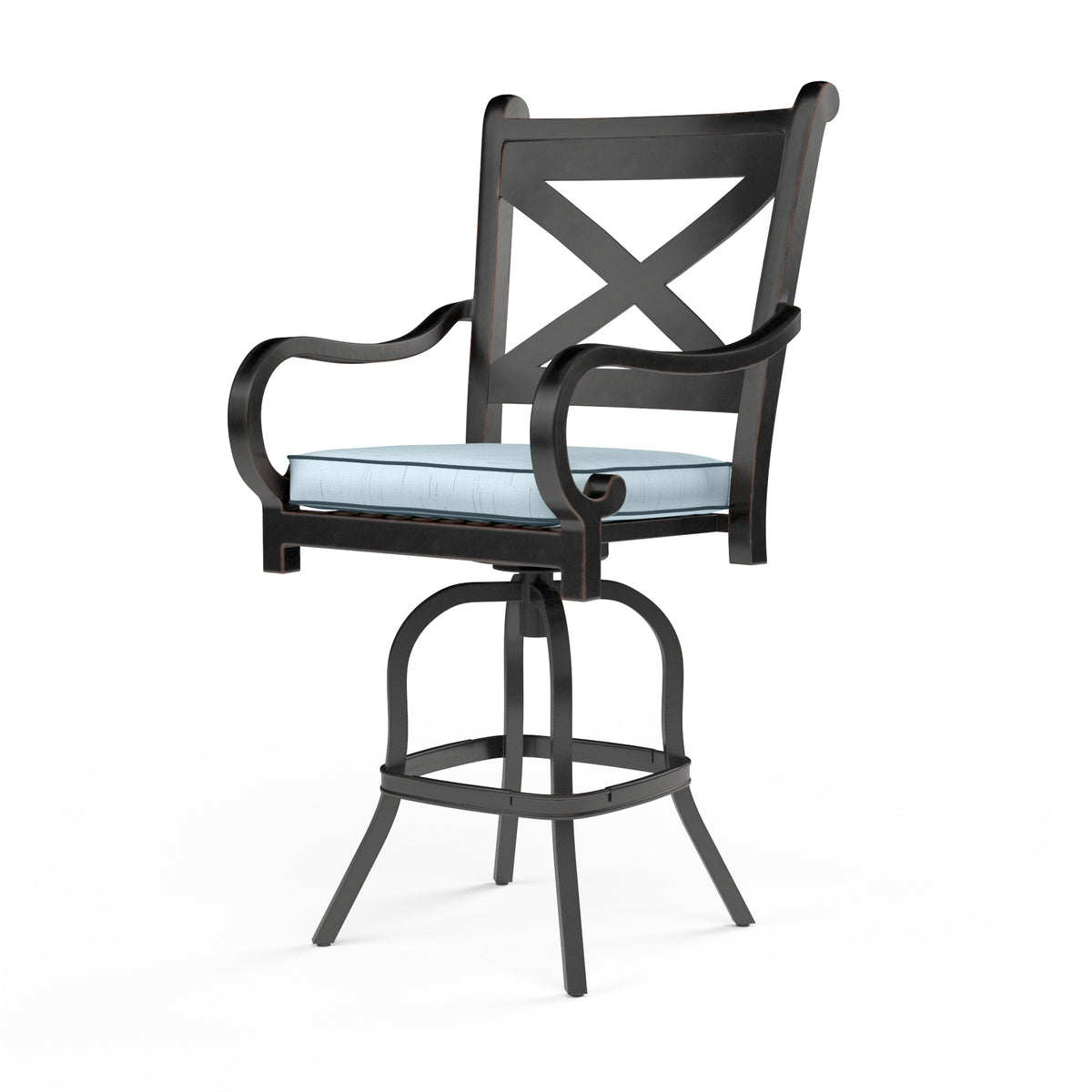 Sunset West Monterey Aluminum Barstool with Cushion