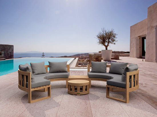 Anderson Teak Circular Modular Deep Seating Set - SET-811