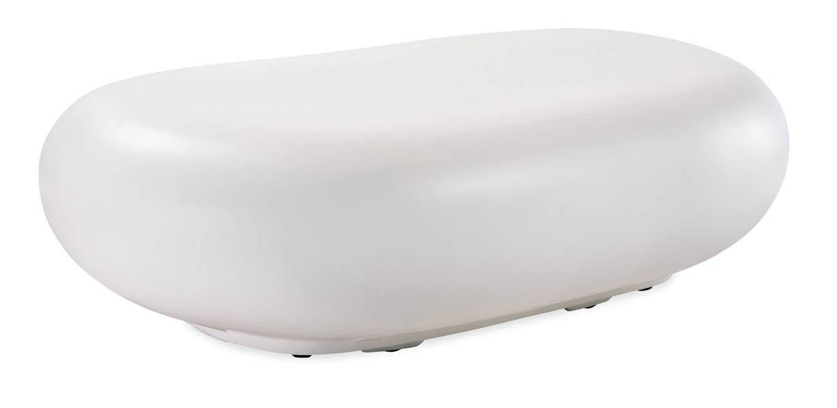 Sunset West Pebble Coffee Table - Gray / Bone