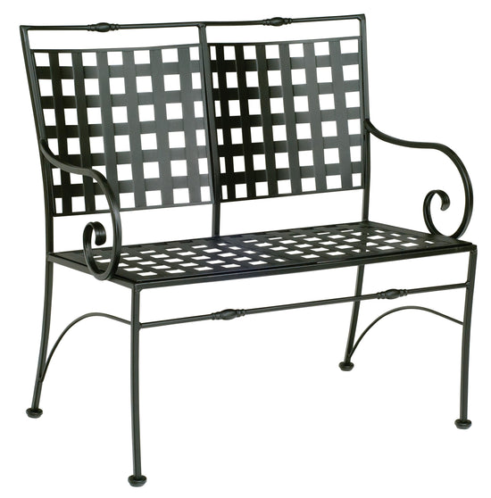 Woodard Sheffield Bench with Optional Cushion