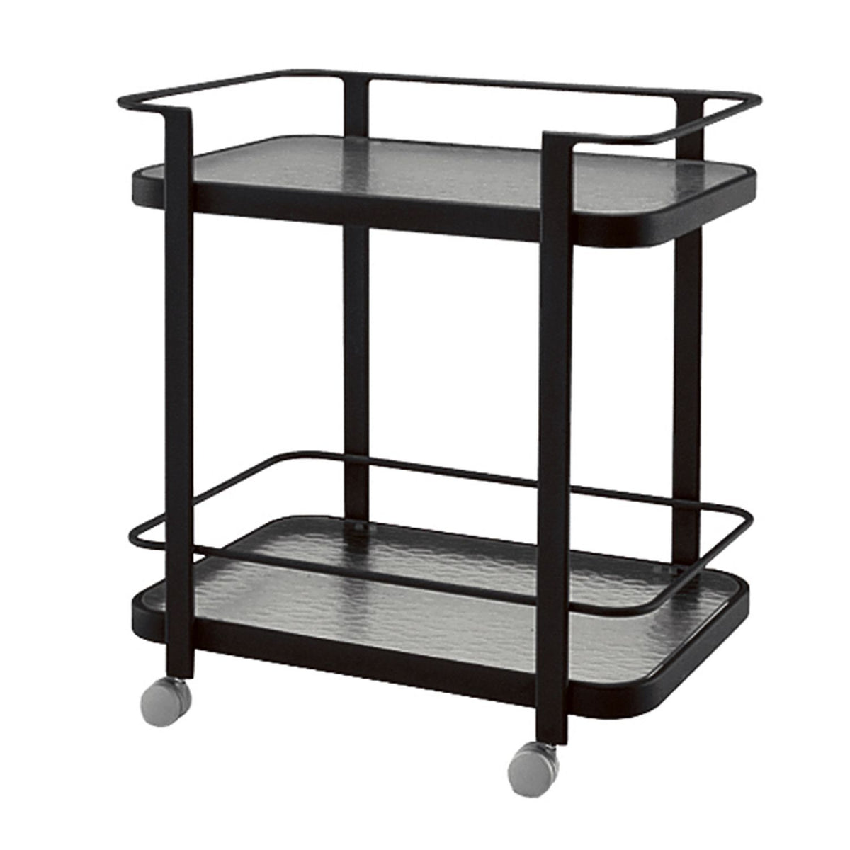Woodard Et Cetera Aluminum Occasional Tea Cart, Default Title, Et Cetera, Aluminum, Carts, Stands & TablesOutdoor