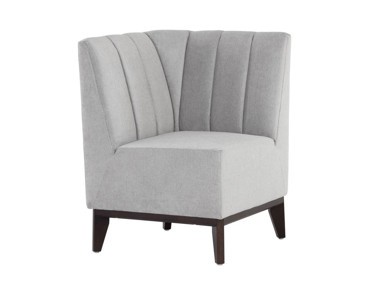 Sunpan Modular Banquette Corner Seat Abbington Navy / Polo Club Stone
