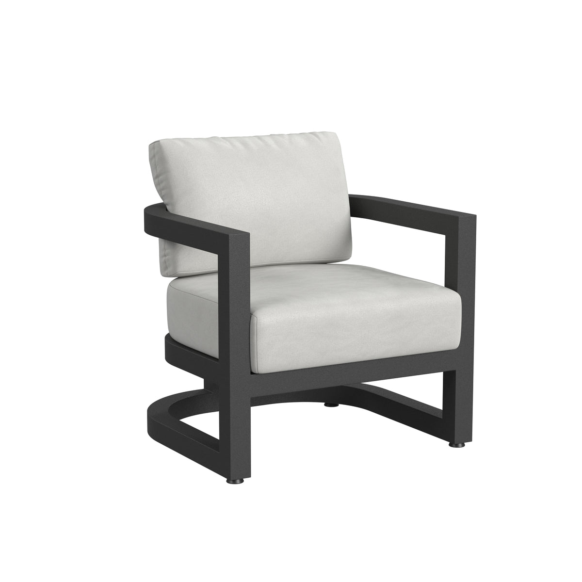 Sunset West Malibu Club Chair in Cast Silver - No Welt