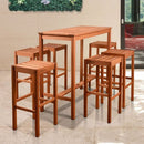 International Home Miami Amazonia Westerdam 7 Piece Rectangular Patio Bar Set