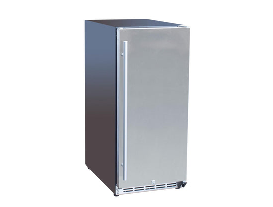 TrueFlame 15" Outdoor Rated Fridge With Stainless Door