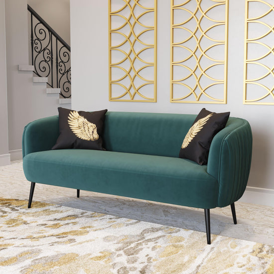 Tufted Velvet Sofa in Green | Zuo Modern Karan Collection