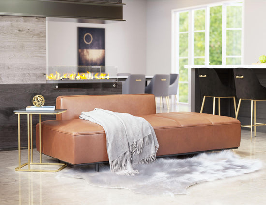 Maximalist Vinyl Sofa – Zuo Modern Confection Brown/Gray