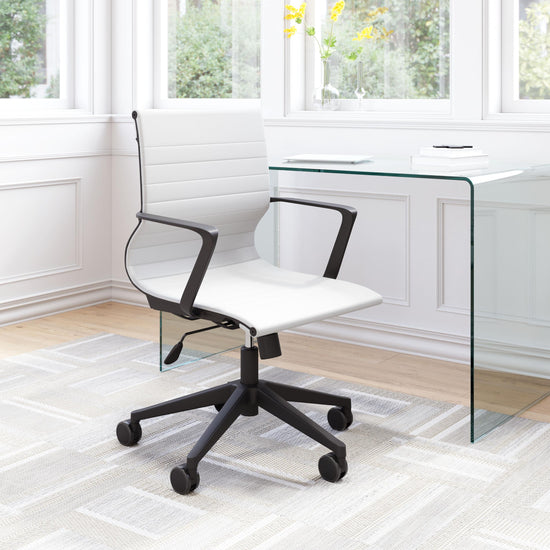 White Mesh Office Chair | Zuo Modern Stacy Locking Tilt