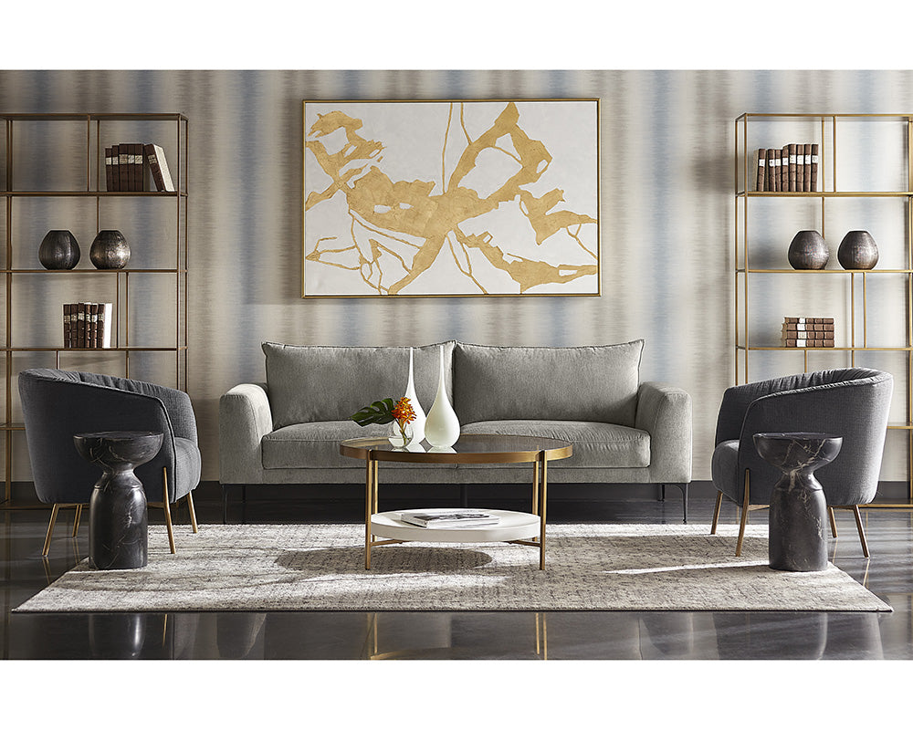 Sunpan Eiffel Bookcase - Large - Antique Brass/Black