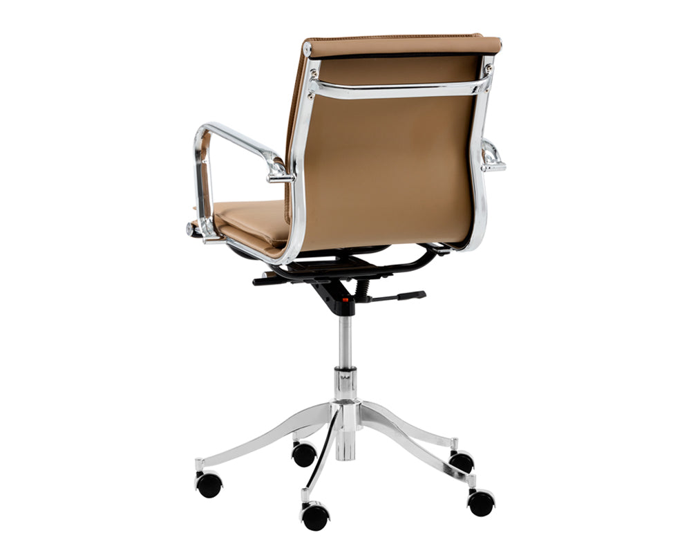 Sunpan Morgan Office Chair - Onyx/Snow/Tan