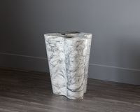 Sunpan Ava End Table in Terrazzo / Marble Look - Large