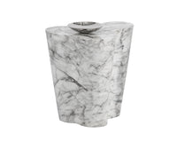 Sunpan Ava End Table in Terrazzo / Marble Look - Large