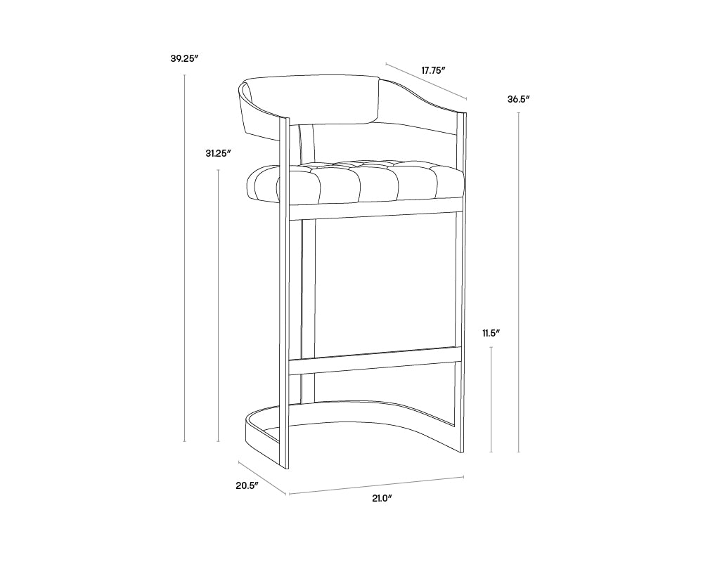 Sunpan Beaumont Barstool