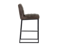 Sunpan Owen Swivel Barstool in Hearthstone Brown/Town Grey