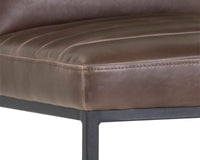SUNPAN Spyros Barstool in Coal Black/Havana Dark Brown/Overcast Grey