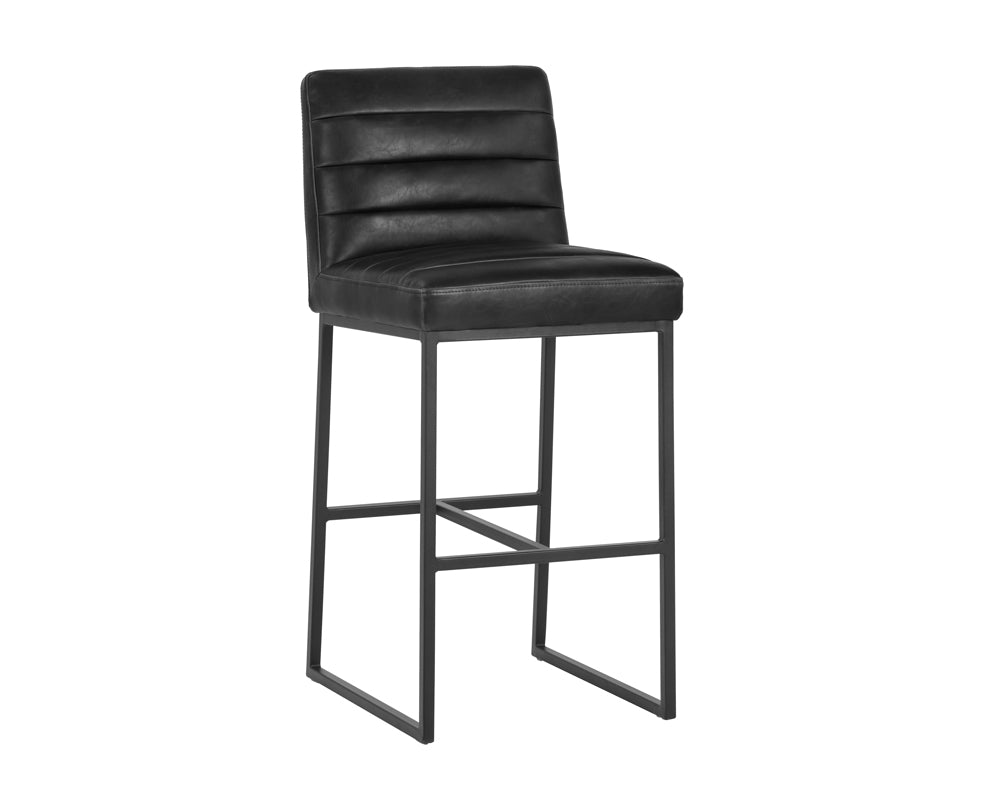 Sunpan Owen Swivel Barstool in Hearthstone Brown/Town Grey