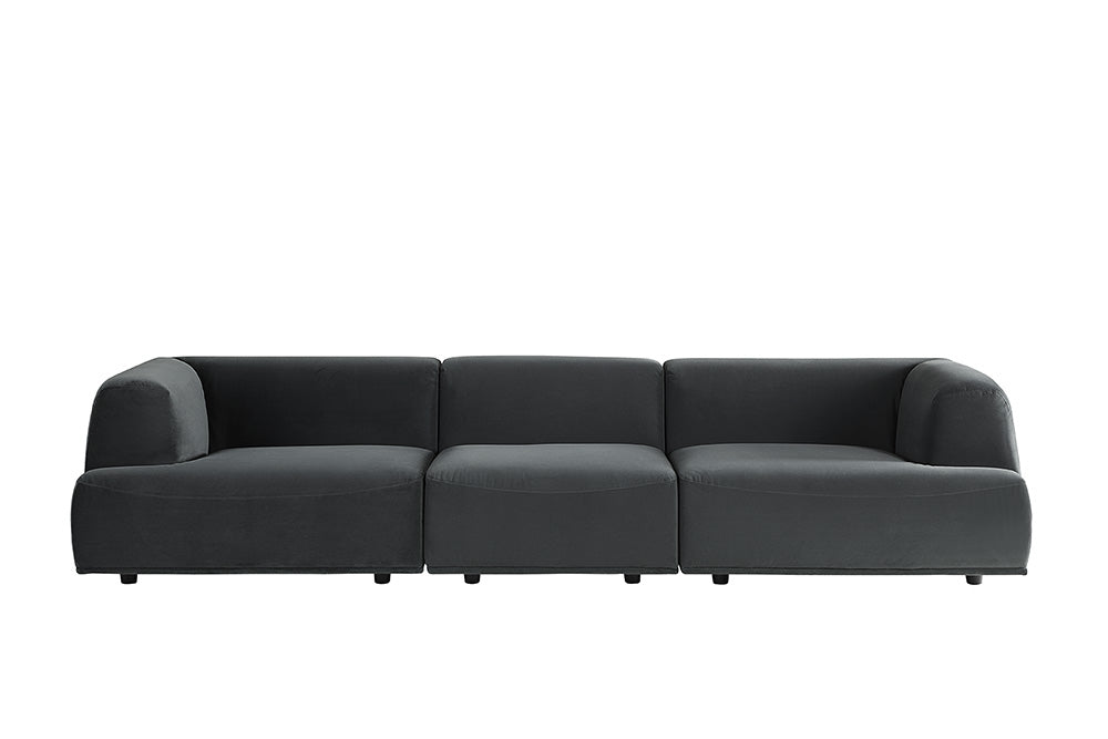 Sunpan Darren Modular - Left/Right Armchair In Smokescreen