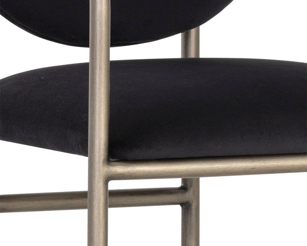 Sunpan Rylan Barstool - Abbington Black/Dillon Cream