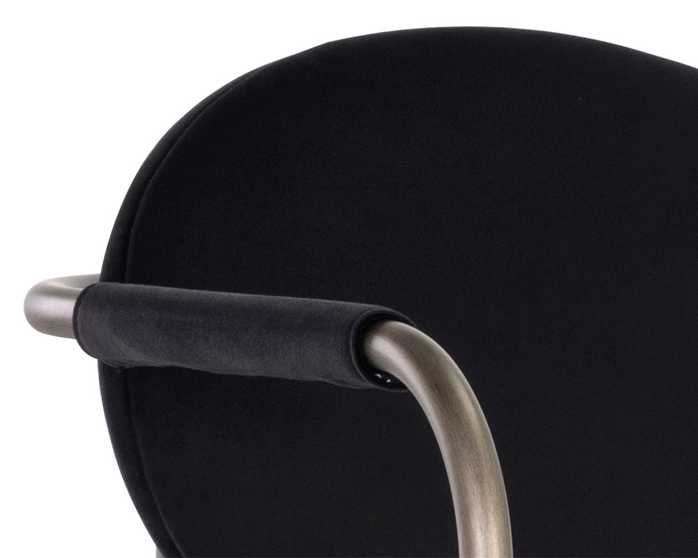 Sunpan Rylan Barstool - Abbington Black/Dillon Cream