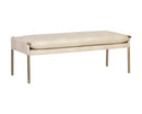 Sunpan Bellevue Bench - Abbington Black and Bravo Black / Belfast Heather Grey and Bravo Ash / Bravo Cream