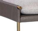 Sunpan Bellevue Bench - Abbington Black and Bravo Black / Belfast Heather Grey and Bravo Ash / Bravo Cream