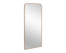 Sunpan Calabasas Floor Mirror in Black / Brass