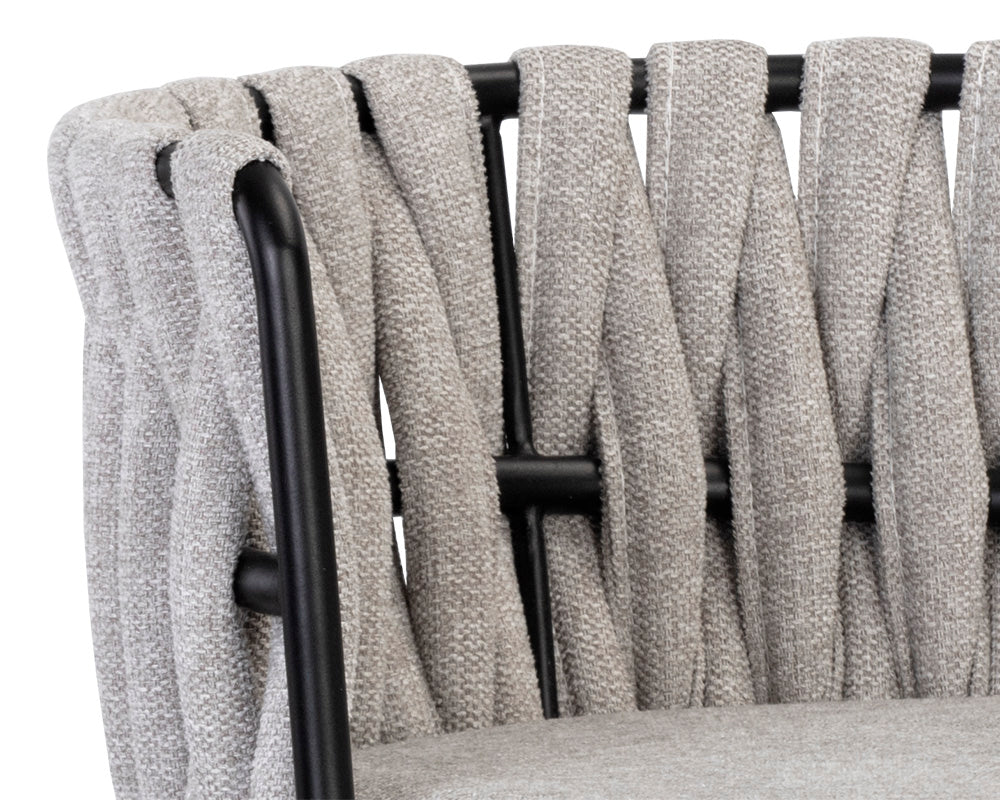 Sunpan Sarai Barstool - Belfast Heather Grey/Belfast Koala Grey