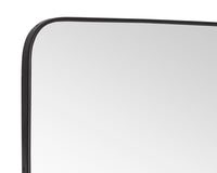 Sunpan Calabasas Floor Mirror in Black / Brass