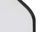 Sunpan Calabasas Floor Mirror in Black / Brass
