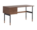 Sunpan Clark Desk In Grey/Walnut