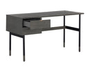 Sunpan Clark Desk In Grey/Walnut