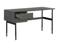 Sunpan Clark Desk In Grey/Walnut