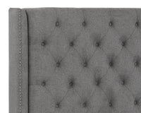 Sunpan Devon Bed in Belfast Heather Grey/Koala Grey - Queen