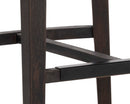 Sunpan Alister Barstool in Bravo Black and Abbington Black / Bravo Metal and Polo Club Stone