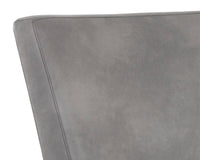 Sunpan Alister Barstool in Bravo Black and Abbington Black / Bravo Metal and Polo Club Stone