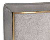Sunpan Alister Barstool in Bravo Black and Abbington Black / Bravo Metal and Polo Club Stone