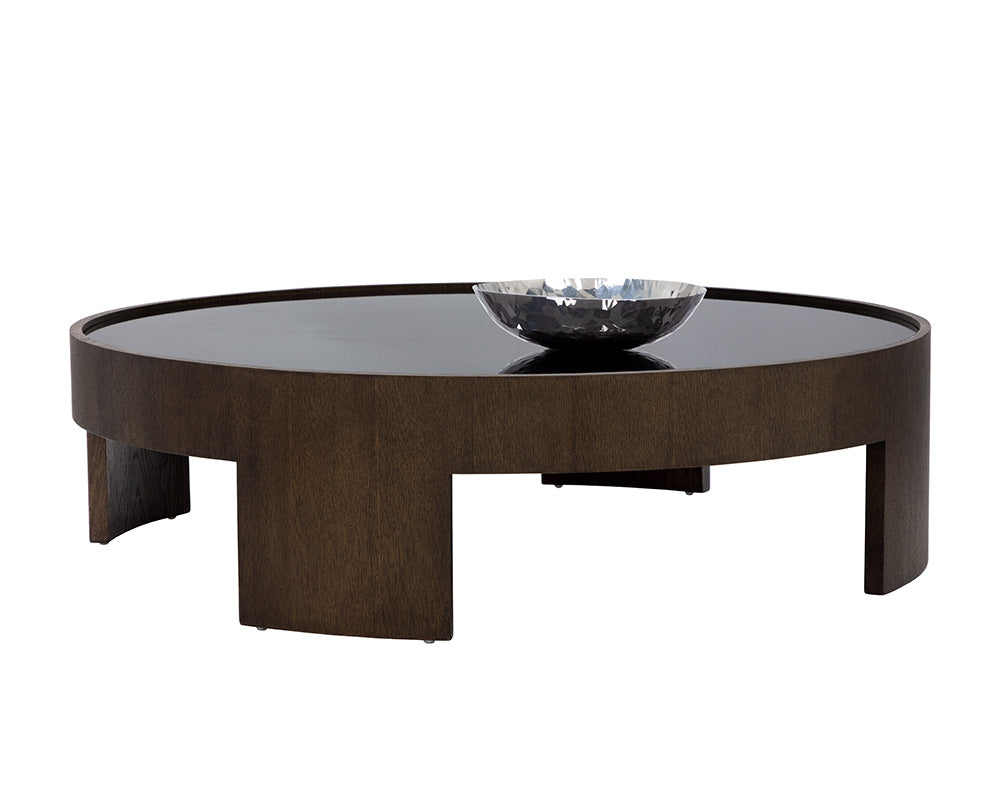 Sunpan Brunetto Coffee Table in Ash Grey/Dark Brown - Large