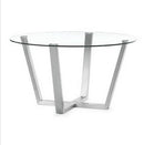 Zuo Modern Brush Dining Table Clear Glass, 