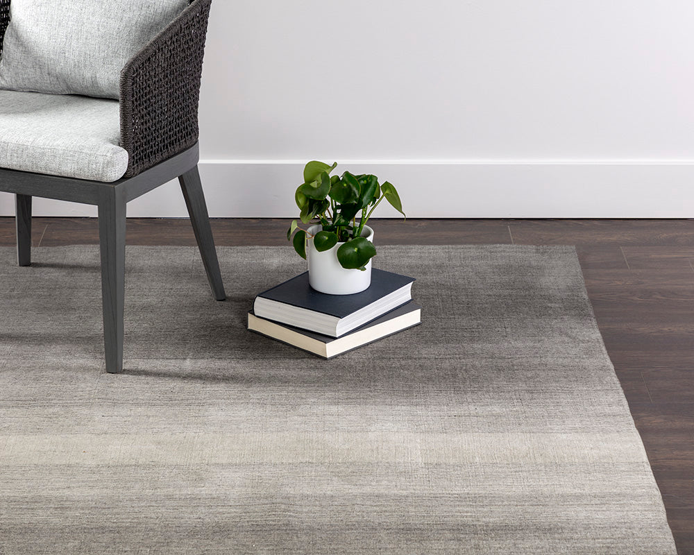 Sunpan Brisbane Hand-woven Rug - Grey in   8' X 10' / 9' X 12'