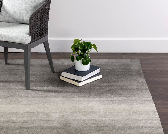 Sunpan Brisbane Hand-woven Rug - Grey in   8' X 10' / 9' X 12'