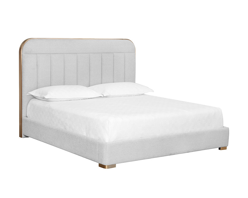 Sunpan Davina Bed in Ernst Silverstone - King
