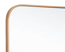 Sunpan Calabasas Wall Mirror in Black / Brass