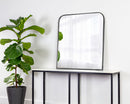 Sunpan Calabasas Wall Mirror in Black / Brass