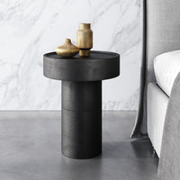 Zuo Modern Watson Side Table in Black, Side Tables, Wood, 