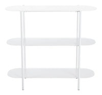 Zuo Modern Tre Console Table in Blue/White, Blue, Console Tables, powder-coated Aluminum, Steel, 