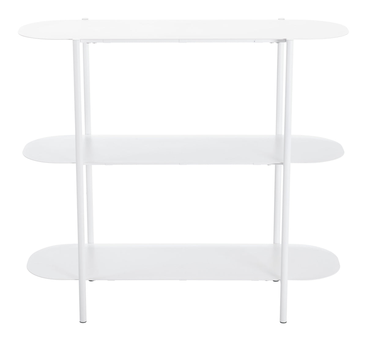 Zuo Modern Tre Console Table in Blue/White, Blue, Console Tables, powder-coated Aluminum, Steel, 