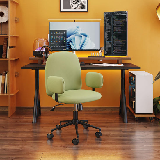 Beige Olive Green Office Chair – Zuo Modern Lionel