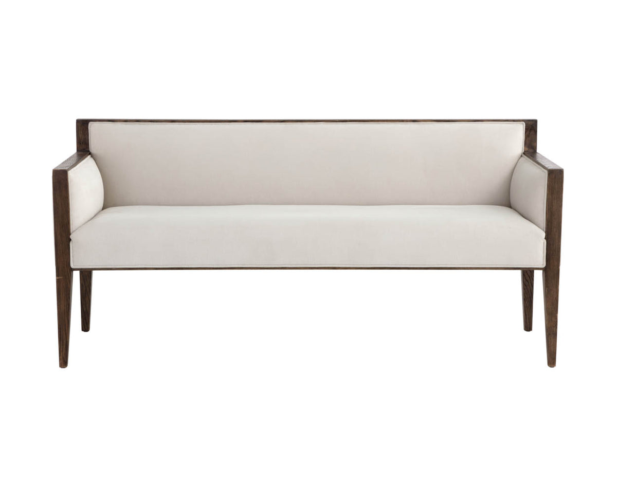 Sunpan Babel Bench in Cube Mist Grey