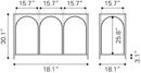 Zuo Modern Loriet Console Table in Black, Console Tables, Steel, 
